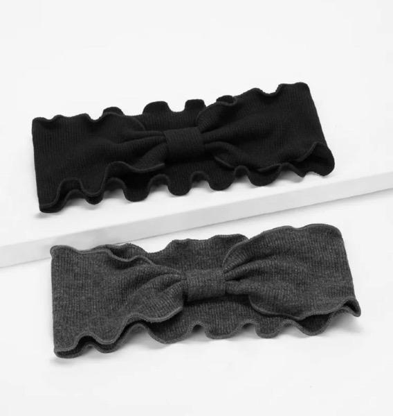 هدبند کبریتی پاپیونی چین دار زینوان