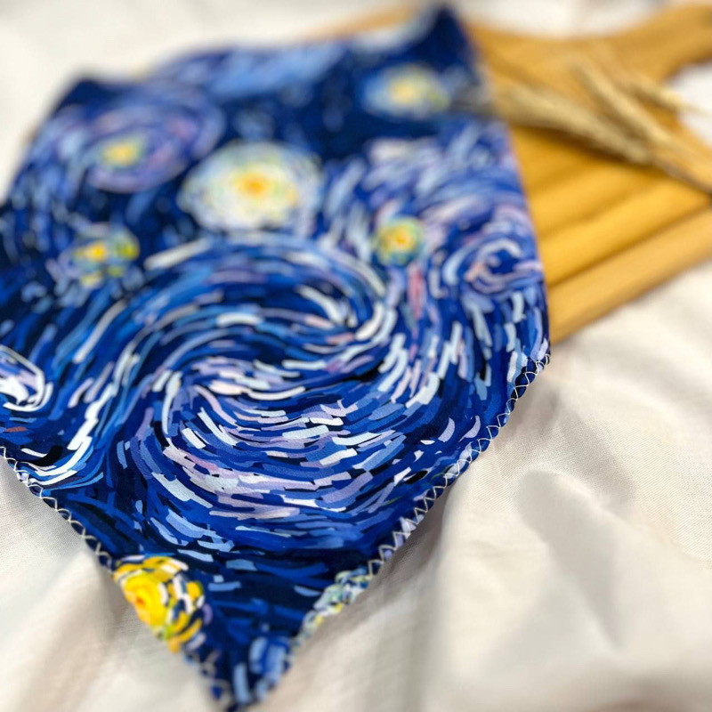 دستمال سر طرح شب پرستاره ونگوگ زینوان